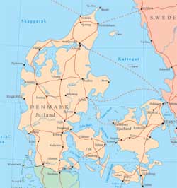 Denmark Map of Holiday Parks