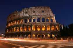 Colosseum -The Flavian Amphitheater in Rome, Italy 